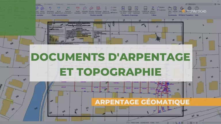 Numérisation des documents d'arpentage et topographie