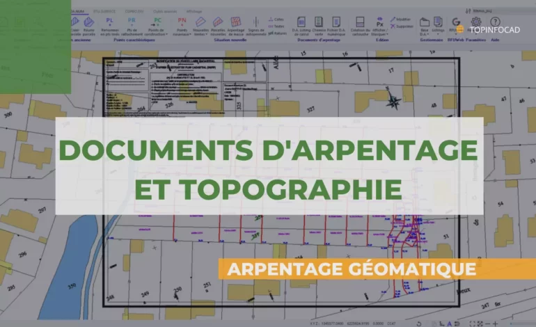 Numérisation des documents d'arpentage et topographie